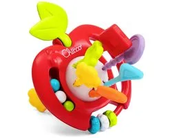 Chicco Pomme multisensorielle à tirer - Jouet de préhension et de dentition Montessori (1-3 ans)