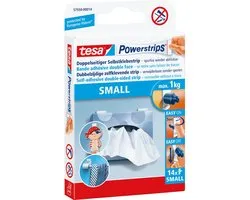 tesa Powerstrips tabs small verwijderbaar zelfklevend gladde oppervlakken – 14 stuks 1kg