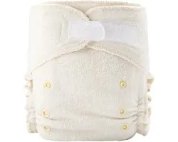 HappyBear | Couche taille unique en Bamboe | Couche lavable en deux pièces | 4kg à 15kg | coupe ultra ajustée | Fermeture velcro pratique