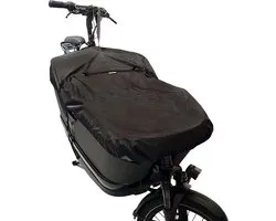 Maxxcovers Housse de protection pour vélo cargo - Housse avant Cargo 2 roues - Applicable universellement - Zwart