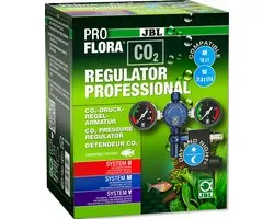 Régulateur de pression professionnel JBL ProFlora CO2 Regulator avec 2 manomètres et électrovanne pour la commutation nocturne des systèmes de fertilisation des plantes au CO2