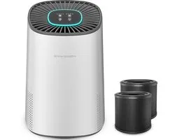 Erikssøn Luchtreiniger Air Purifier Elite - 2x HEPA-14 Filter - Wit - 240 m3/u - Vermindert Stof En Pollen - Met Hepa Filter - Met Ionisator