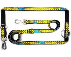 MAX & MOLLY Dangerous Verstelbare Hondenlijn / Hondenriem - Polyester - M - Breedte: 2 cm - Lengte: 200 cm