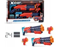 ZURU X-Shot Excel 2x Vigilante & 2x Micro - Foam darts - Actie speelgoed
