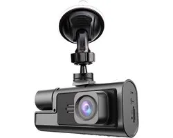 Dashcam - Automonitorcamera - 1080p dubbele lens - usb laadkabel - 32Gb SD card - car charger - HD-videorecorder, groothoekweergave - naadloze loop-opname - voor rijveiligheid, parkeerveiligheid en roadtrips