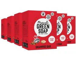 Marcel's Green Soap Shampoo Bar - Argan & Oudh - 6 x 90 gr