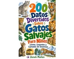 200 Datos Divertidos Sobre Animales Asombrosos 7 - 200 Datos Divertidos Sobre Gatos Salvajes Para Niños: Leones, Leopardos y Camadas de Sorpresas