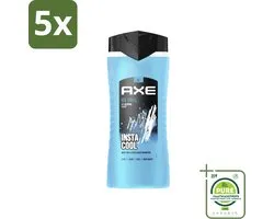 5 x Axe XL - 3-in-1 Douchegel - Ice Chill - Icy Menthol - Insta Cool - 400 ml - Grootverpakking - Douchegel - Axe - Ice Chill - Bevroren Munt - Citroen