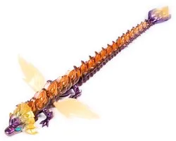 CrystaLynx - dragon Solaris articulé dragon 3D imprimé de collection de 60,9 cm avec boîte de collection jouets fidget pour la décoration intérieure ou comme accessoires de bureau