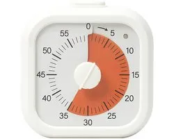 Visuele timer – kookwekker digitaal - visuele timer kinderen - Visuele Klok- Leerklok timer - Mini timer - Stille 60 minuten countdown - Kunststof Constructie - Geschikt voor kinderen en volwassenen - Hulpmiddel voor tijdmanagement