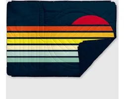 Voited Pillow Blanket Sun Rays Green Gabels