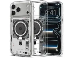 Spigen Hoesje Geschikt voor Apple iPhone 18 Pro Max / 17 Pro Max - Ultra Hybrid MagFit Case - Compatibel met MagSafe / Qi2 - Back Cover Neo One Transparamt