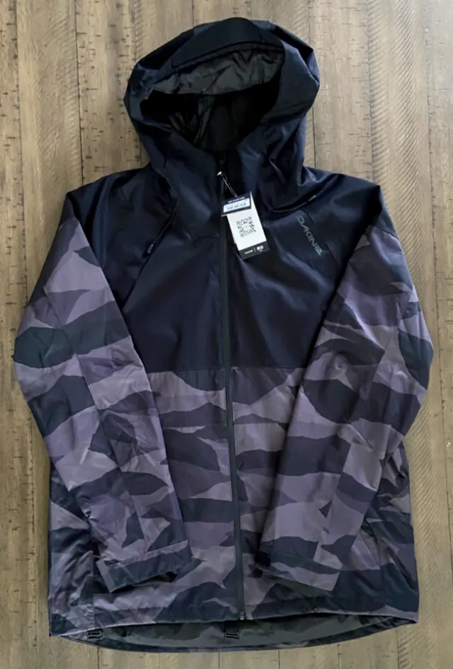 DAKINE Jacket Siphon Camo Waterproof Adjustable Vented - Men's Large - New $229