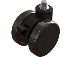 Next Level Racing Vergrendelbare Castor Wielen - Zwart