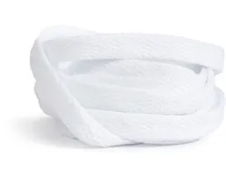 GBG Sneaker Veters 150CM - Wit - White - Laces - Platte Veter