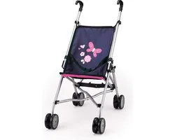 Bayer Design - Poppenbuggy - Blauw met vlinders