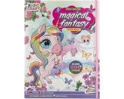 Grafix Magical Fantasy Unicorn Sticker Book - 200 autocollants - livre d'activités pour filles - Livre d'activités - Livre d'affectations - Cadeau Sinterklaas