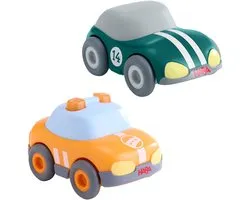 Set de voitures jouets HABA Flash vert et voiture de Safety