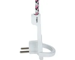 Kopp Extra Platte Haakse Stekker Met Aardingspin IP20 Arctic Wit - 1720.0203.7 - E3MHP