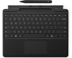Microsoft Surface Pro Keyboard + Slim Pen - Toetsenbord - Voor Surface Pro 8/9/10/X - microsoft cover port - QWERTZ - zwart