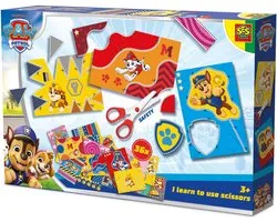 SES Creative - Paw Patrol - Ik leer Knippen - Incluant des Ciseaux Sécurisés pour Enfants - Différents Niveaux - 36 Feuilles de Découpe Paw Patrol - Kit de bricolage avec Paw Patrol - Made in Holland - À partir de 3 Ans