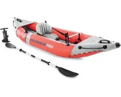 Intex Kayak Gonflable Excursion Pro K1 305 Cm Vinyl Rouge 3 Pièces