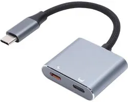 AR Glasses Converter Charging Adapter USB C To AR Glasses Adapter, 4K 60Hz Dual Port with Fast Charging for XREAL Air - ShopVlot