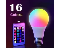 LED RGB Lamp – 16 Kleuren – Dimbaar – Inclusief Afstandsbediening – 220V – Sfeerverlichting voor Woonkamer & Slaapkamer