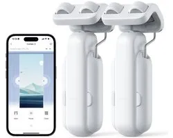 SwitchBot Curtain DUO Pack - Roede/Rod Versie 3 (2023) - Wit - Smart home gordijnmotor - Smart Gordijn - Automatisch gordijn