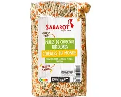 Sabarot Couscous parel tricolores 800 gram
