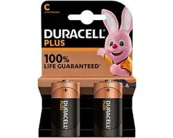 Duracell plus C-cell LR14 2 stuks | Batterij - Batterijen - CCELL - Alkaline