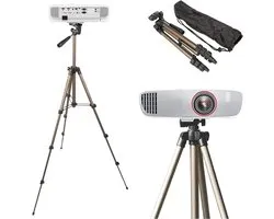 QIN® Trépied pour projecteur - Support pour projecteur - Trépied vidéoprojecteur - Noir - 41cm x 10cm x 10cm