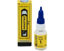 Innotec Fast Glue nr. 1 - 20gr secondenlijm voor verlijmen zachte materialen