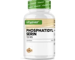 Vit4ever Fosfatidylserine Capsules - 300 mg per Dagdosering - 180 Capsules - Hooggedoseerd - PS Fosfolipide - Vegan - Zonder Onnodige Toevoegingen