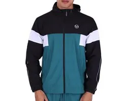Sergio Tacchini - Caspio Trainingsjack - Zwart/ Mediterraans - XL