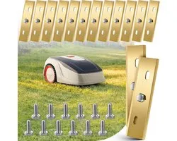 Enhon 12 vervangingsmessen compatibel met AL-KO Robolinho® (Solo & E-modellen) 300, 450, 500, 700, 800, 1150, 1200 - ShopVlot