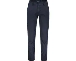 LERROS Basic chino van gestructureerde stof, slim fit , Maat: W30_L34 , Kleur: BLUE NIGHT , 80% katoen, 17% lyocell, 3% elastaan