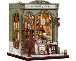 Fsolis Book Nook Kit - DIY Craft Set - Miniature Diorama for Bookshelf as Desk & Room Decoration | 3D Wooden Model for Building, Personalized Gift for Adults and Teenagers (Gallery