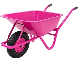 Kruiwagen 100 Liter Roze – Draagvermogen 250 kg