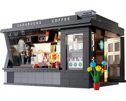 CadaBricks C66005W Icons Koffiehuis bouwset | Classic Creator Modular Building | Expert City Architecture Modelbouw | Technisch educatief speelgoed voor volwassenen & kinderen | Decoratie bouwpakket geschikt voor Lego | bouwdoos met 768 bouwstenen