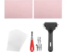 Carving Kit Block Stamp Mes Rubber Stamp Materialen Rubber Bricks Roller Printmaking Tools Craft Cutter Set Mix Printing Linoleum