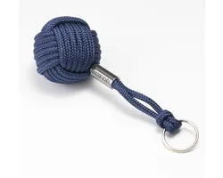 Nautiqo Drijvende sleutelhanger - Blauw - monkey fist - nautisch accessoire