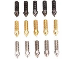 3D Printer Nozzle voor Vyper, voor Kobra, voor Sovol Sv06 Plus Sv07, 15Pcs Verstevigde Stalen Mondstukken M6 Draad 1.75mm Filament 3D Printer Extruder Nozzles Metaal