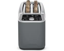 Cuisinart SmartElite Grille-pain Métallique pour 2 Tranches - Grille-pain Numérique Motorisé avec Fentes Extra Longues - Design Inox