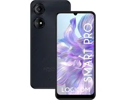 Logicom - Smart Pro - Smartphone - 4G - 6 Go Octa Core - 128 Go+256 Go - 50 Mégapixels - Android 14 - 6,7 pouces - Zwart