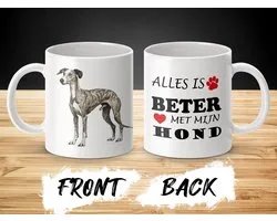 Mug Whippet Tout va mieux avec mon chien - dog - doglover
