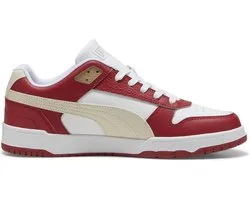 PUMA RBD Game Low Unisex Sneakers - Puma White-Club Red-Alpine Snow