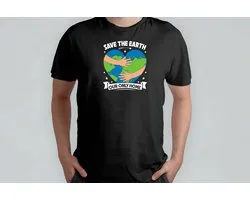 Our Only Home - T Shirt - SaveEarth - ProtectOurPlanet - RedDeAarde - BeschermOnzePlaneet - NoPlastic - SayNoToPlastic - GeenPlastic - ZegNeeTegenPlastic
