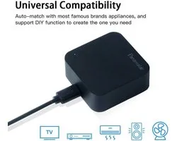Télécommande IR Smart Panamalar, Smart Home, domotique, sans fil, WiFi, télécommande IR universelle, compatible avec les appareils infrarouges, compatible avec Alexa et Google Home , adaptée aux Smartphones Apple et Android