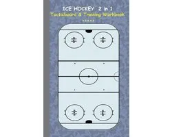 Ice Hockey: 2 in 1 note- and tactic book with dry erase panel in compact format (postcard width) for trainers, coaches and players
